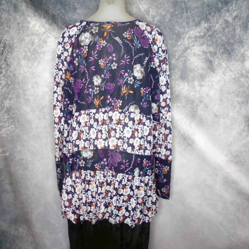 Free People Isabelle Tunic Swing Top Oversized Boho with Fabulous Sleeves - Picture 9 of 13